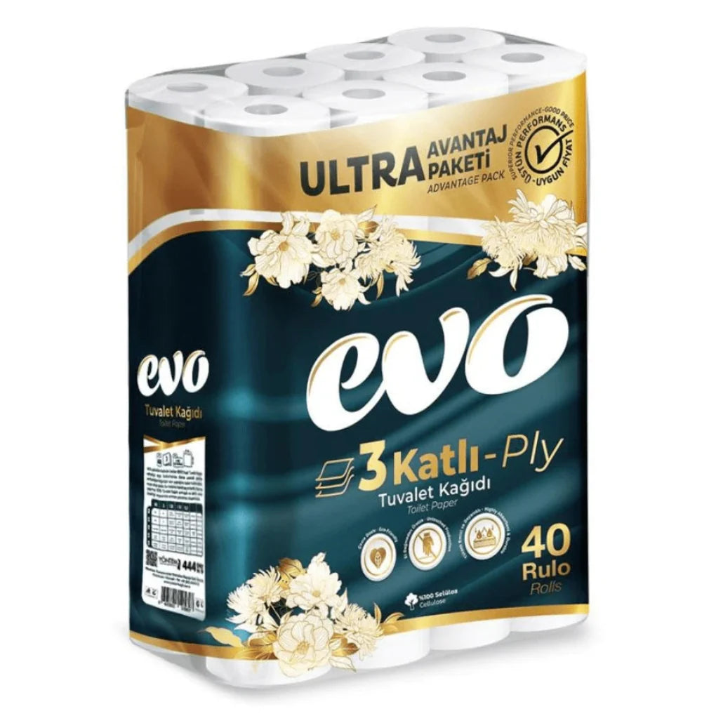 120x Luxus Evo Toilettenpapier 3-lagig