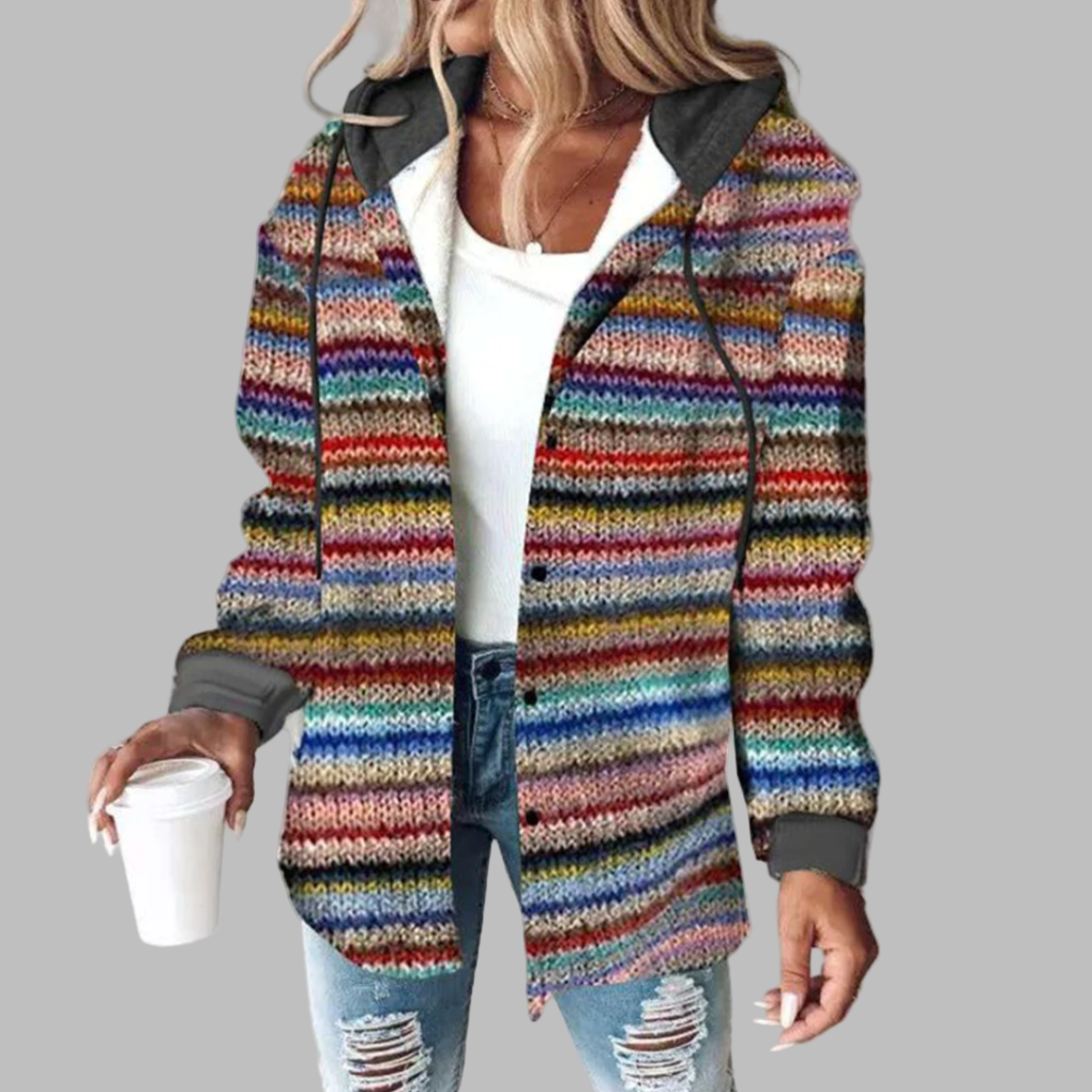 Women's cardigan with buttons in front