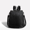 Theft-proof leather backpack for women, convertible design
