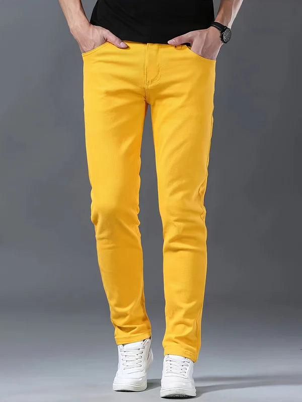 Slim Fit Stretch Jeans til Menn