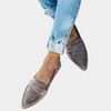 Trendy og komfortable loafers i semsket look for kvinner