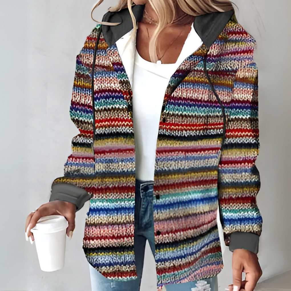 Cozy hooded jacket for women