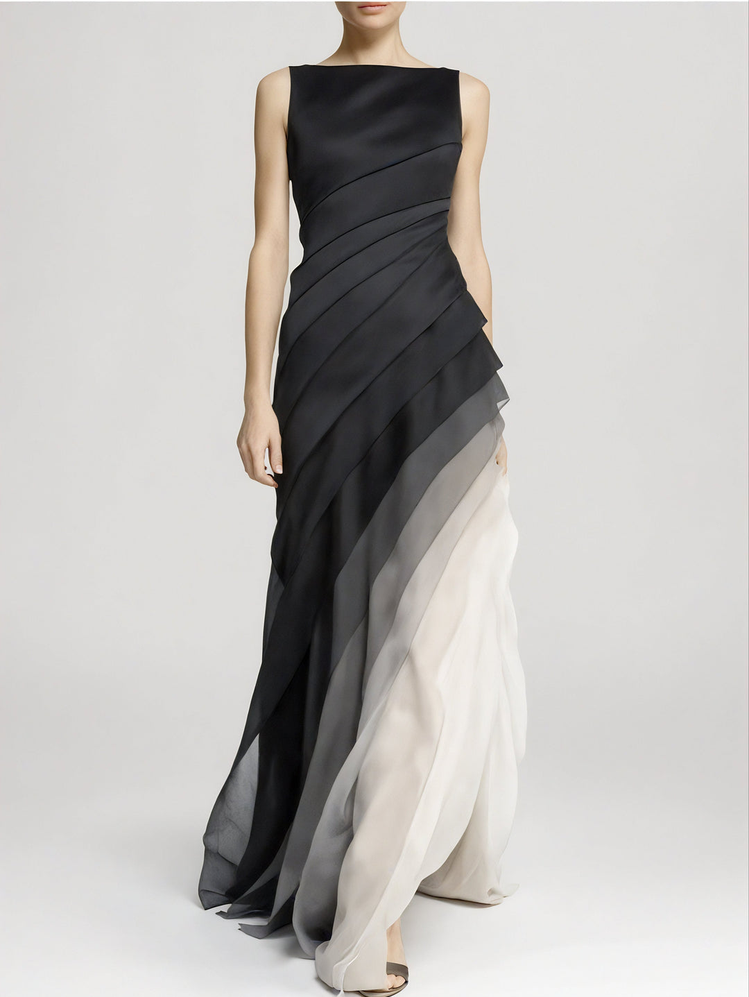 Lagdelt Ombre Maxikleid