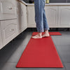 Ergonomic kitchen mat with non-slip backing
