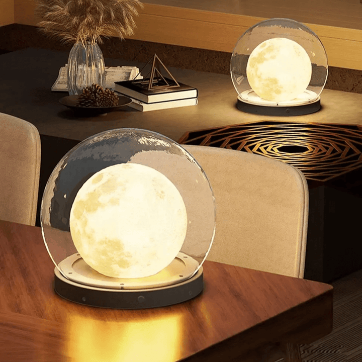 Moderne utendørslampe – Design i måneform