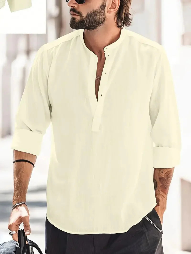Men's shirt in linen