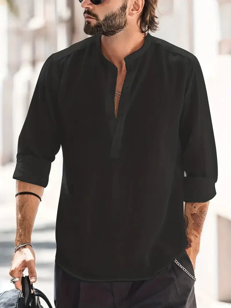 Men's shirt in linen