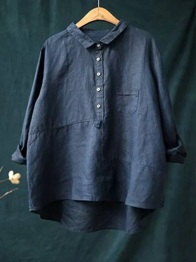 Elegant Langermet Bluse for Kvinner