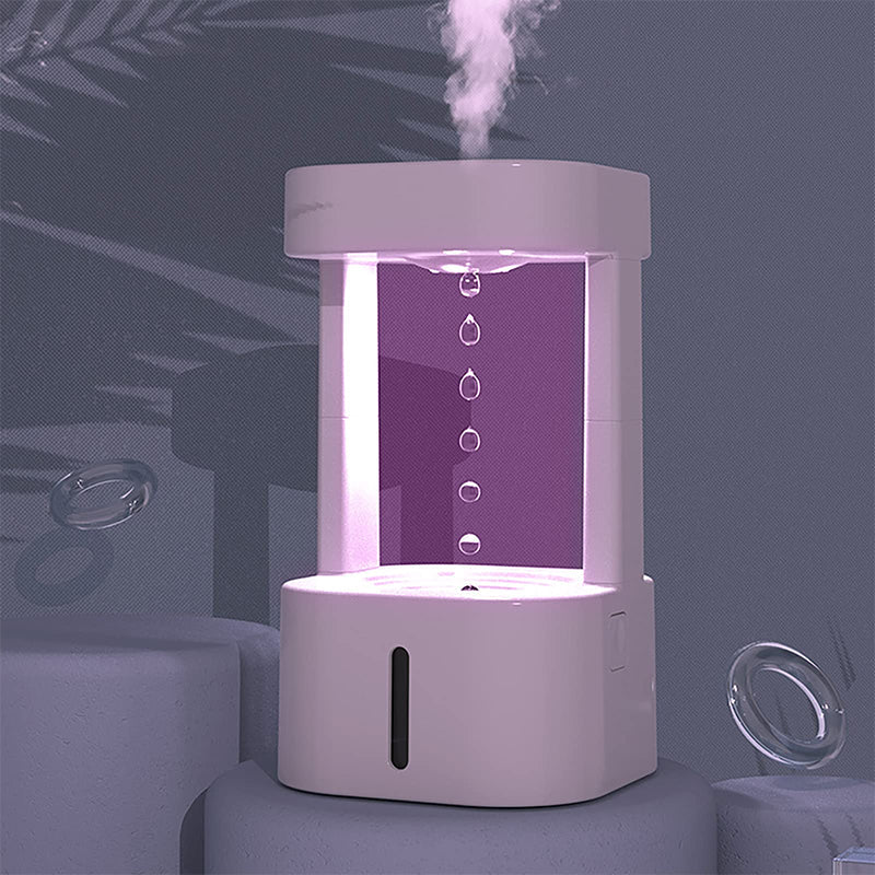 Antigravitasjons-luftfukter med 580 ml tank og auto-stopp