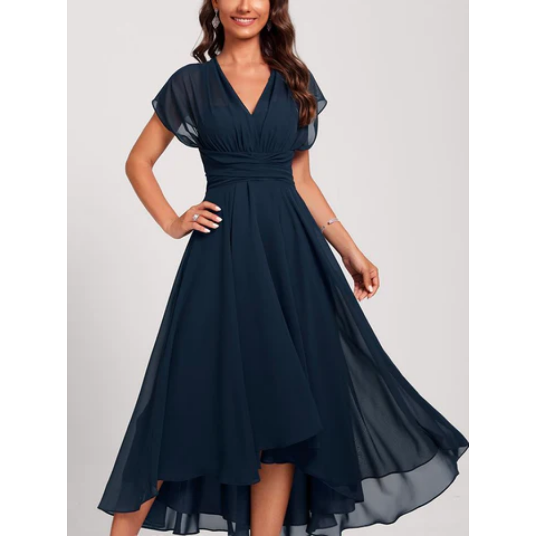 Elegant Flytende Tidless Chiffon Kveldskjole