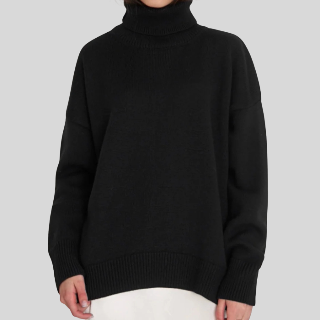 Modern high-neck sweater for women – Upgraded layer for cold weather