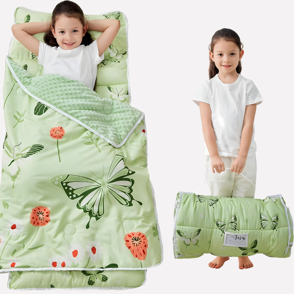 Småbarn Nap Matte med Pute og Blankett