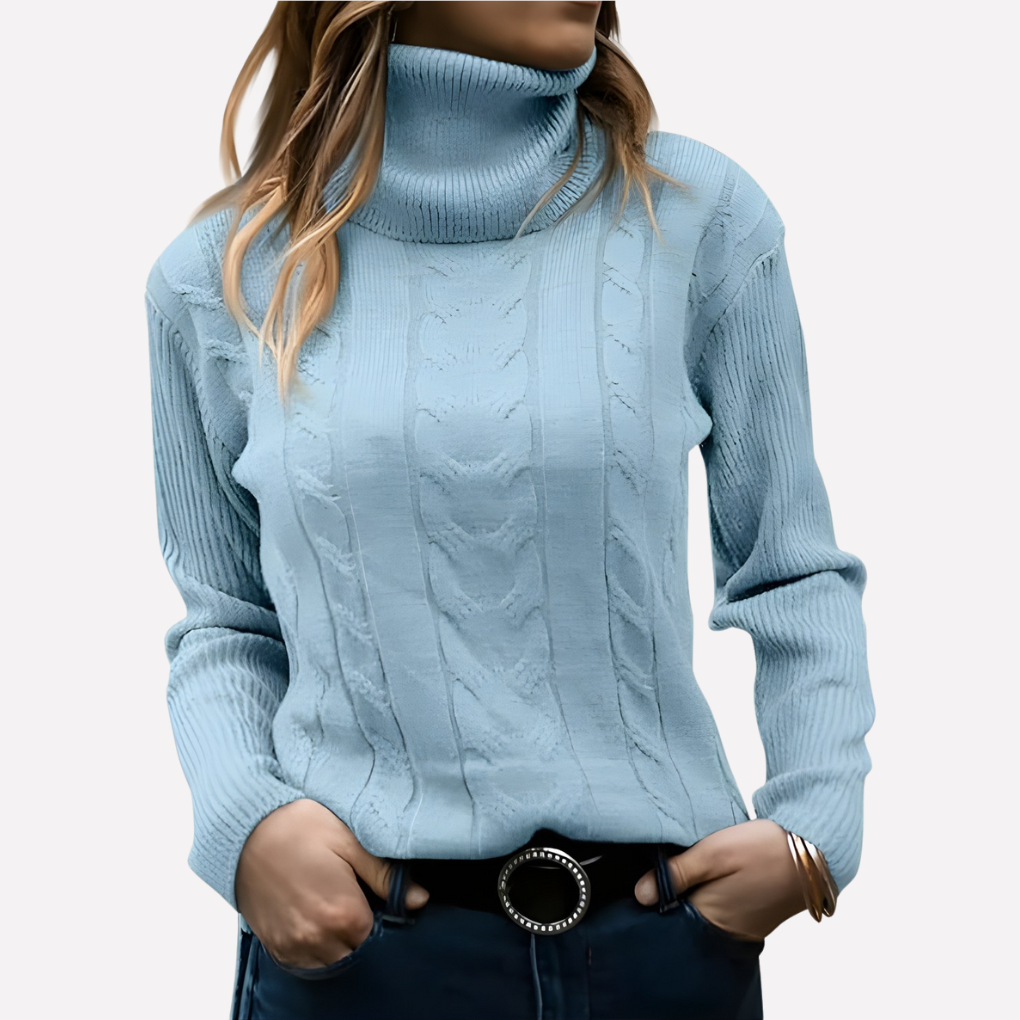 Kvinners Turtleneck Pullover – Avslappet Hverdag Stil