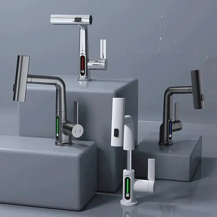 Flexibler LED-Wasserhahn für Küche und Bad