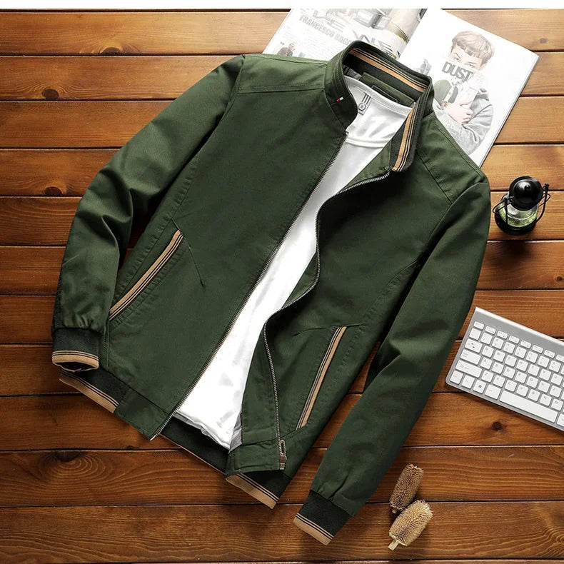 Stylish cotton bomber jacket for men