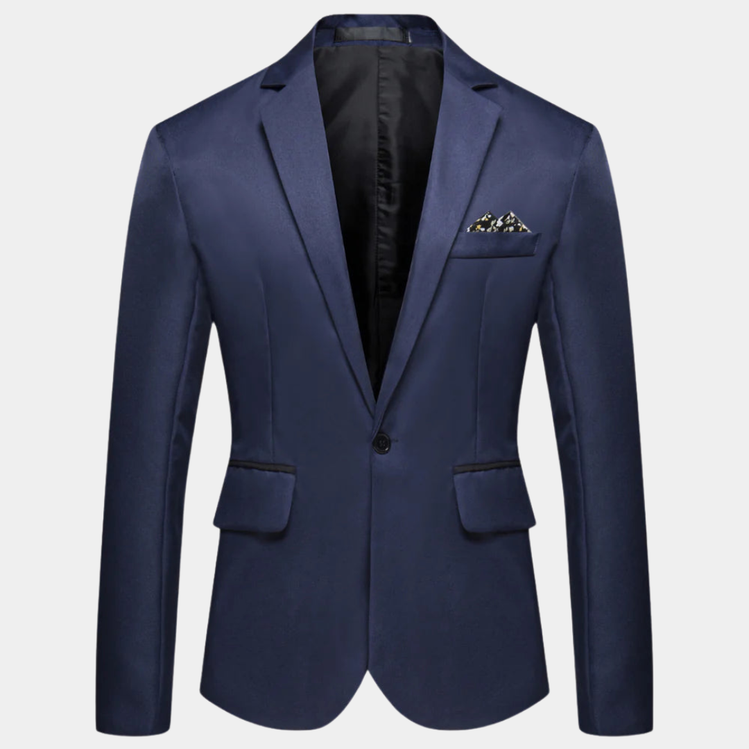 Herreblazer med moderne design og komfortabel passform