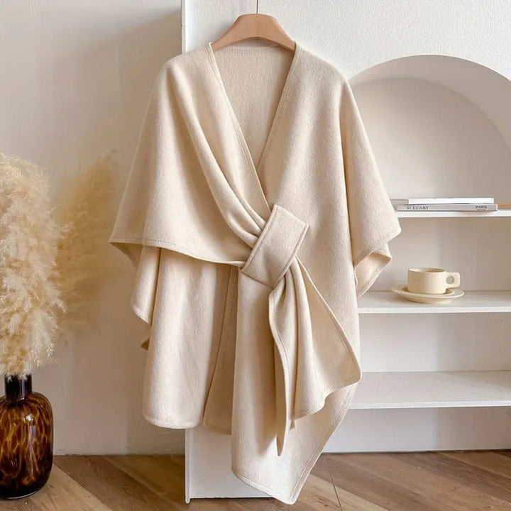 Windproof shawl coat for women