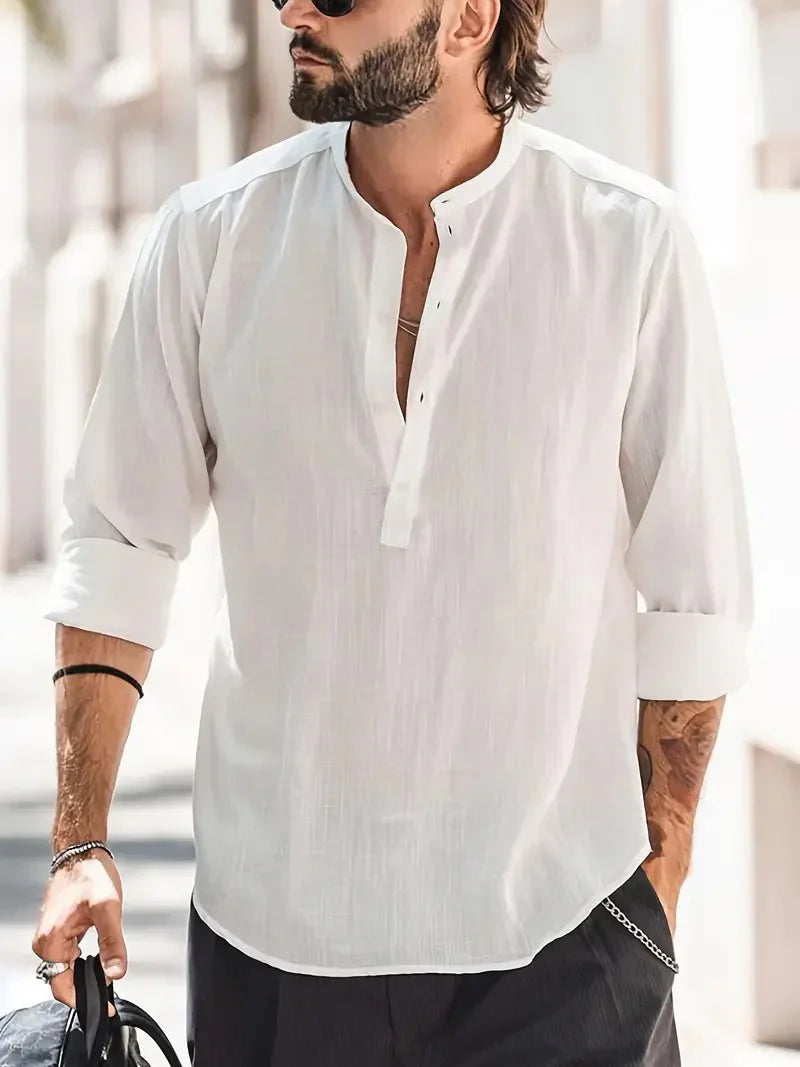 Men's shirt in linen