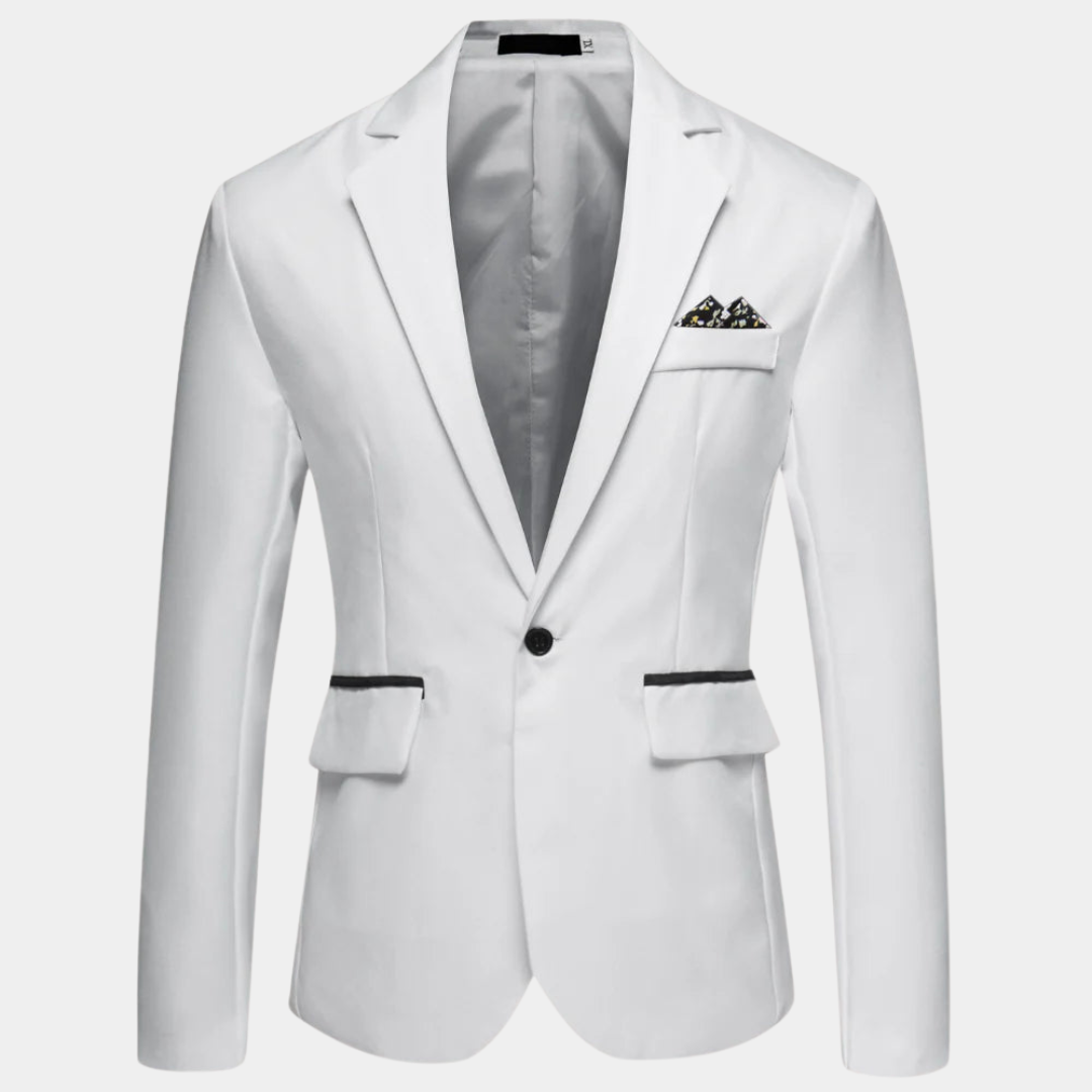 Herreblazer med moderne design og komfortabel passform