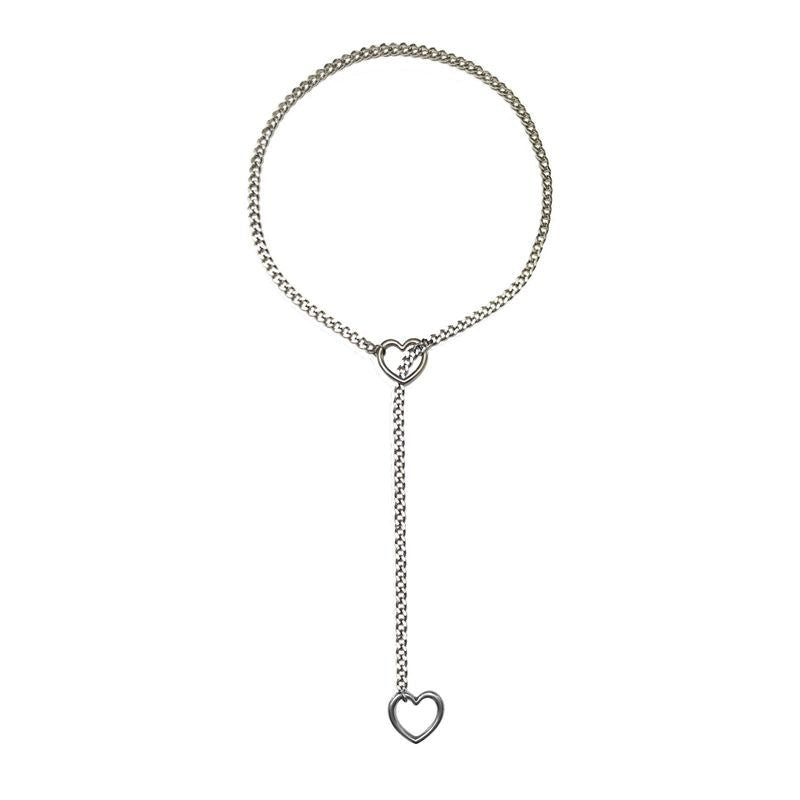 Halskjede med hjerteanheng i gotisk stil