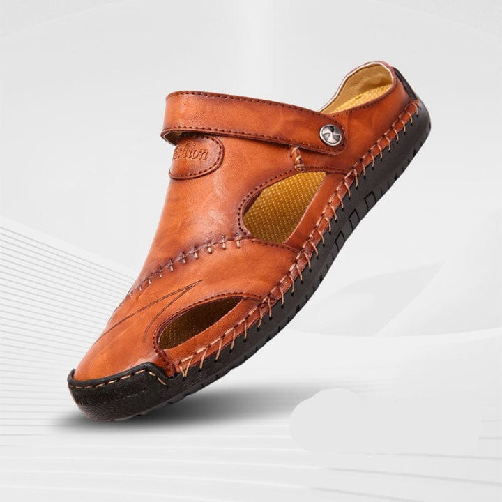 Classic Men's Leather Sandals – Timeless Comfort and Style