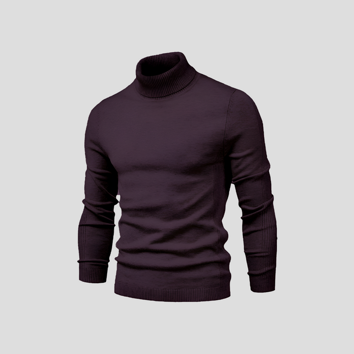 Men's sweater with turtleneck