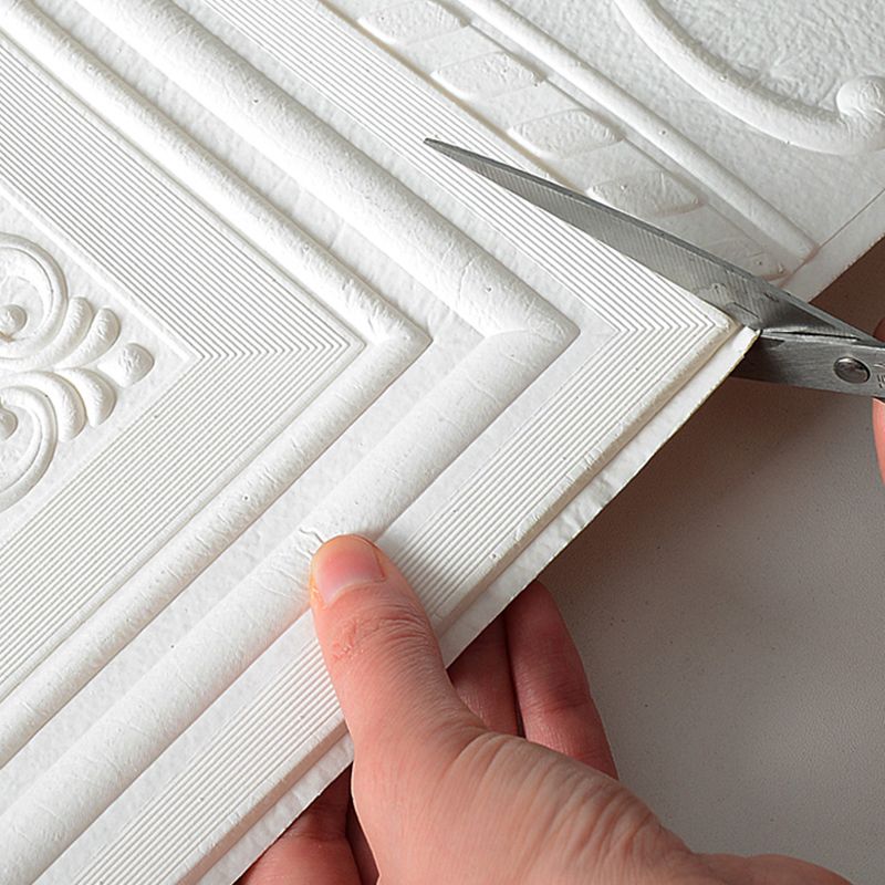 Vanntett 3D-veggpanel i moderne stil, skrell-og-lim, for innervegger