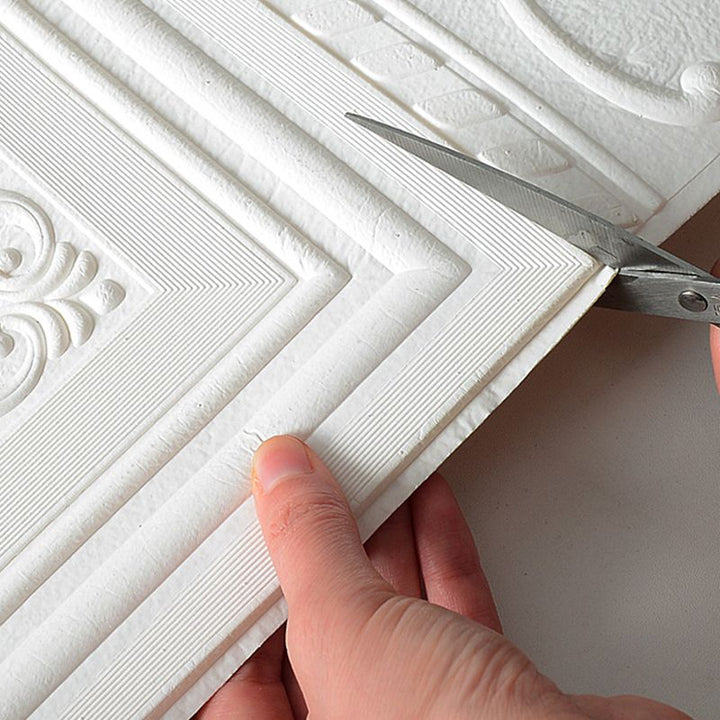Vanntett 3D-veggpanel i moderne stil, skrell-og-lim, for innervegger