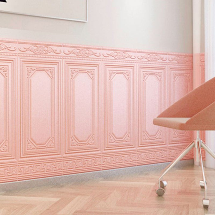 Vanntett 3D-veggpanel i moderne stil, skrell-og-lim, for innervegger
