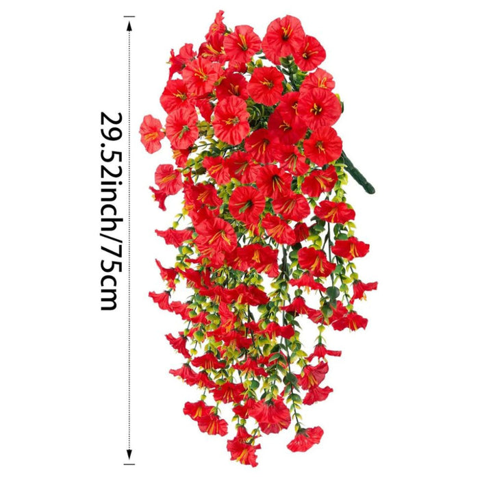 UV-bestandig kunstig hengende dekorasjon for morgenfrueblomster