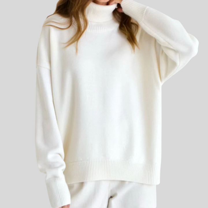 Modern high-neck sweater for women – Upgraded layer for cold weather