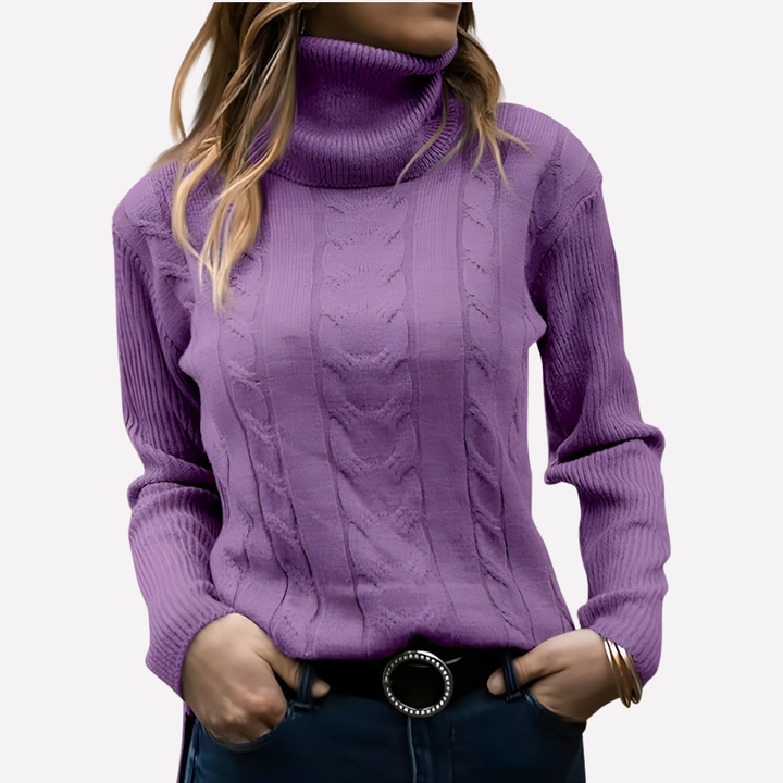 Kvinners Turtleneck Pullover – Avslappet Hverdag Stil