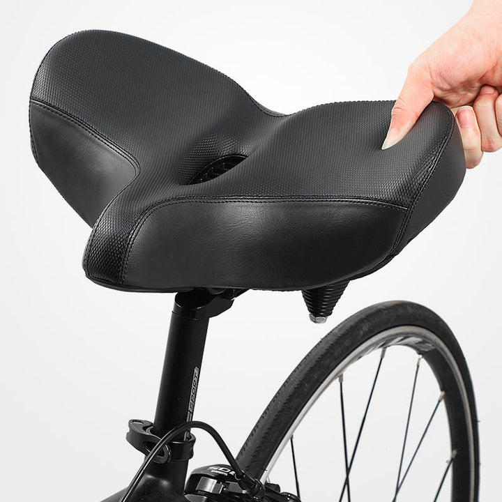 Ergonomisk og ekstra bred sykkelsete for maksimal komfort