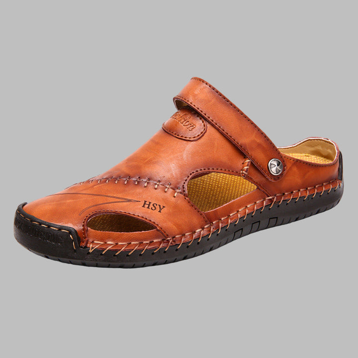 Men's comfort sandals in leather Comfort for summer adventures