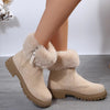 Winter ankle boots with zipper