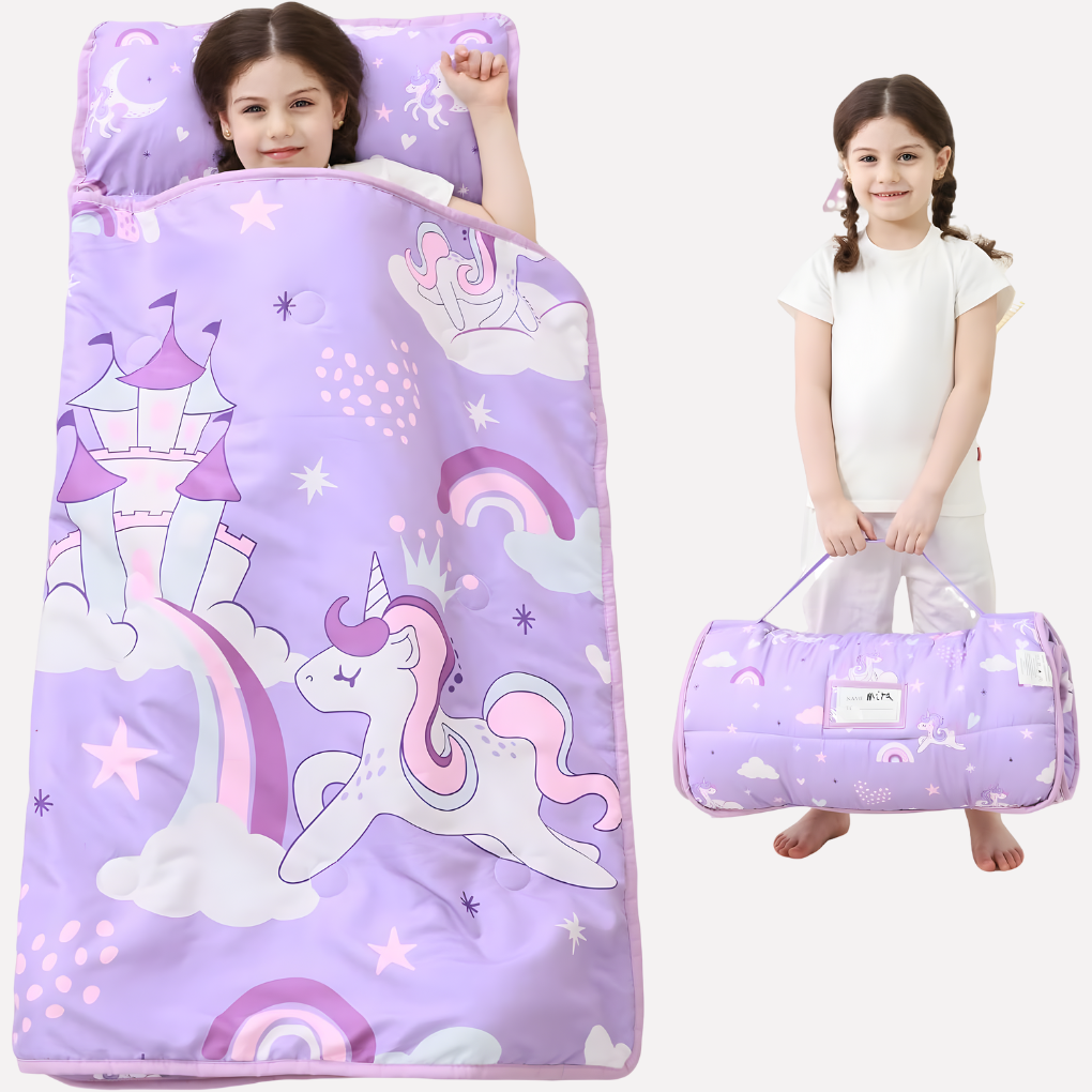 Småbarn Nap Matte med Pute og Blankett