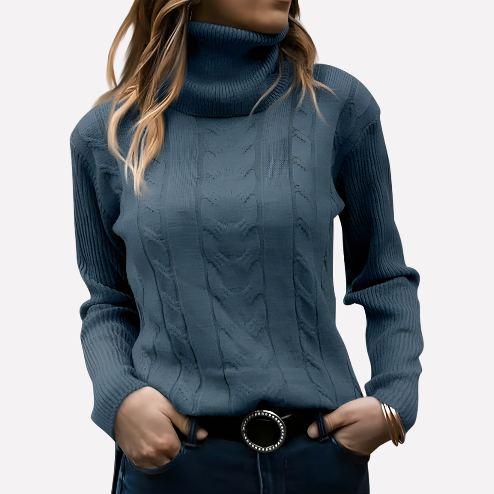 Kvinners Turtleneck Pullover – Avslappet Hverdag Stil