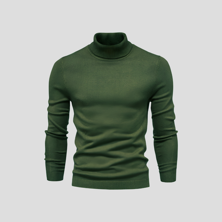 Men's sweater with turtleneck