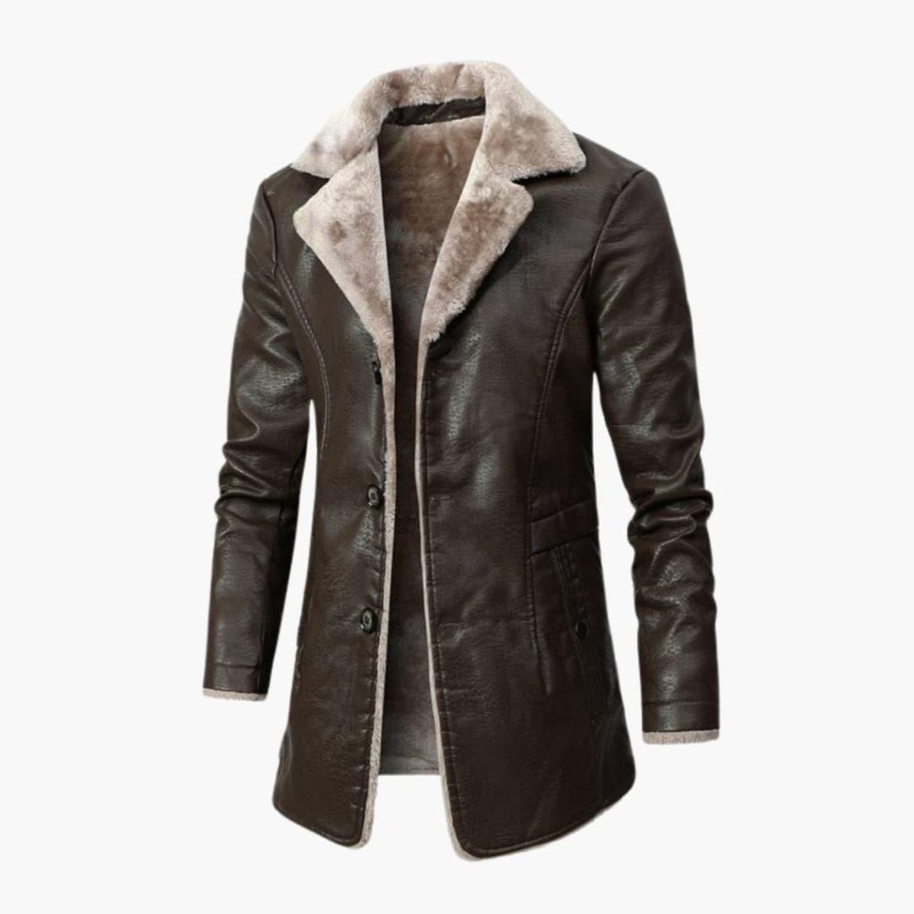 Ull Vinterfrakk – Elegant Frakk for Menn, Varm