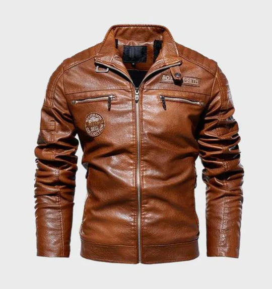 Leather jacket for men