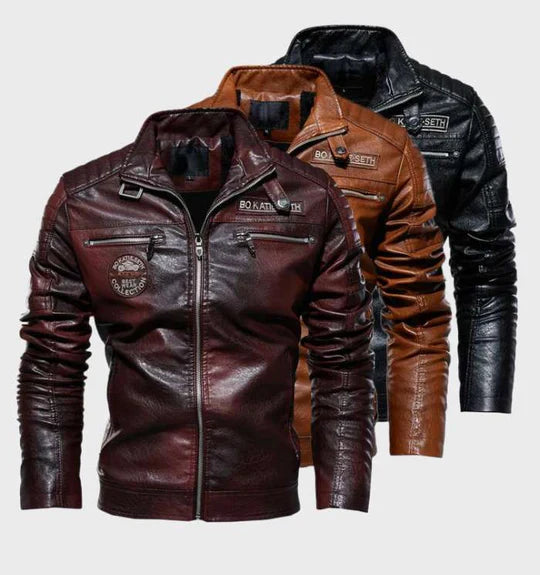 Leather jacket for men