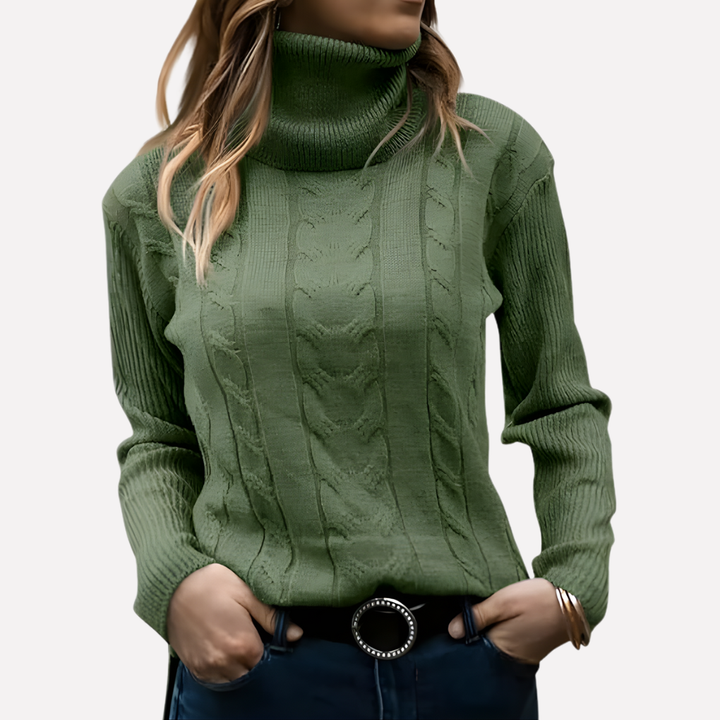 Kvinners Turtleneck Pullover – Avslappet Hverdag Stil