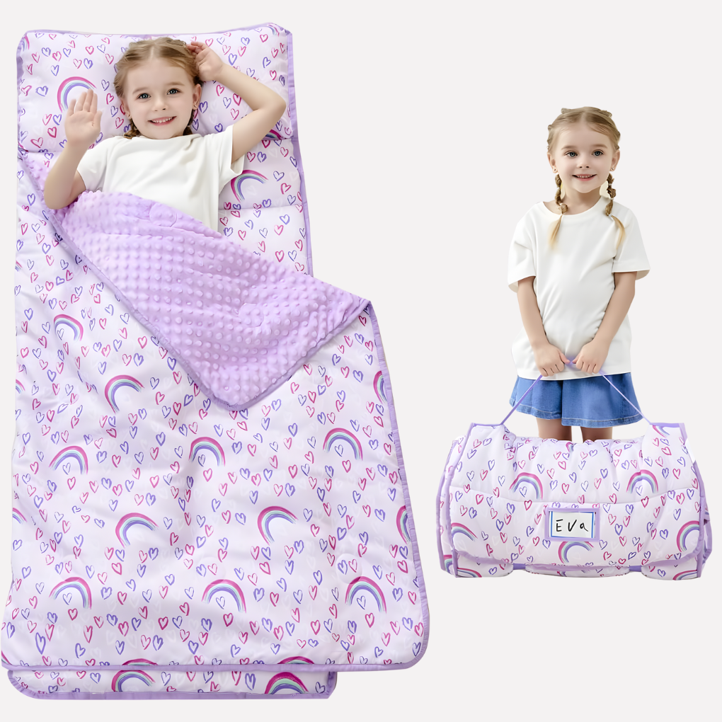 Småbarn Nap Matte med Pute og Blankett