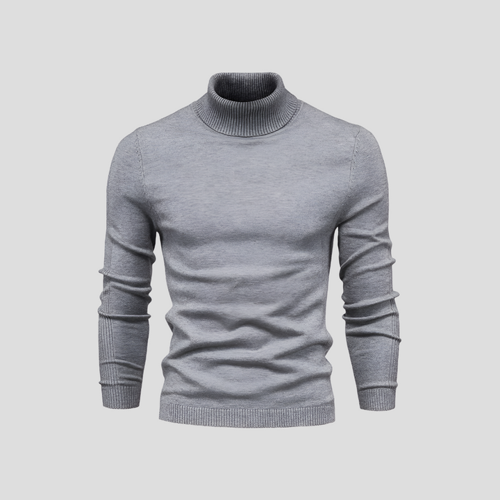 Men's sweater with turtleneck