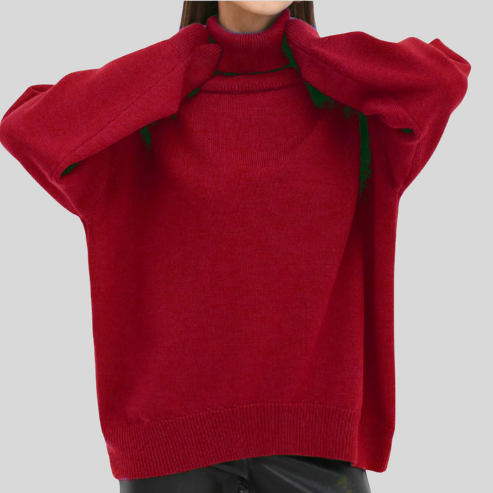 Modern high-neck sweater for women – Upgraded layer for cold weather