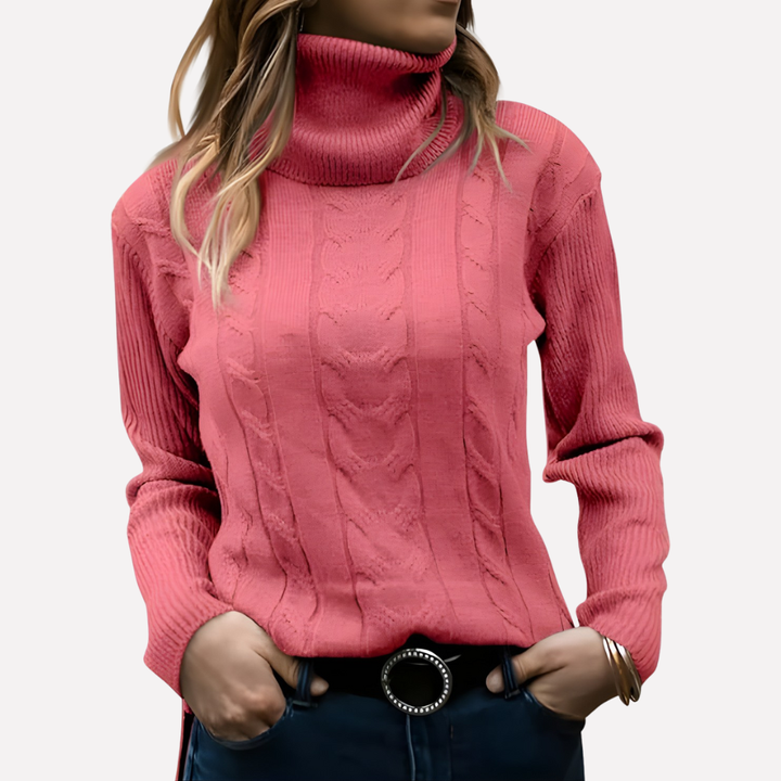 Kvinners Turtleneck Pullover – Avslappet Hverdag Stil