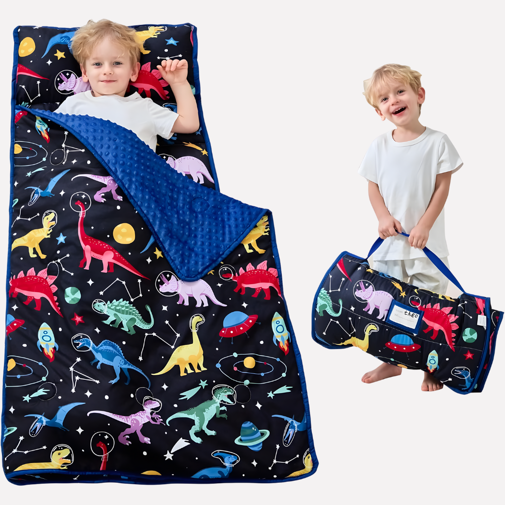 Småbarn Nap Matte med Pute og Blankett