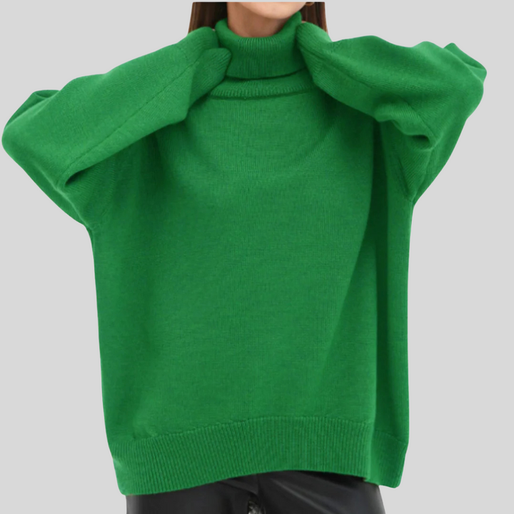 Modern high-neck sweater for women – Upgraded layer for cold weather