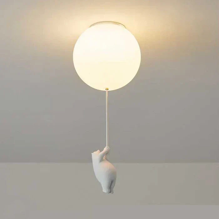 Takplafond for barn med bjørn og ball | CloudBea