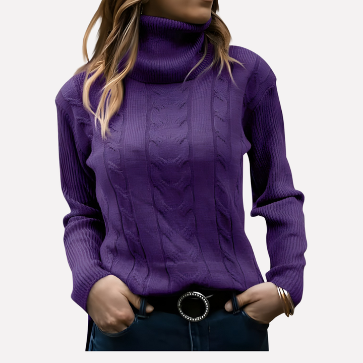 Kvinners Turtleneck Pullover – Avslappet Hverdag Stil